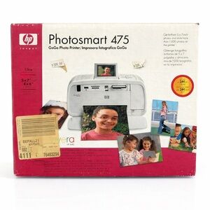 HP Photosmart 475 GoGo Photo Printer - Red and White